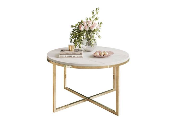 COUCHTISCH CIRI-X LEVANTO mit vergoldeter Basis