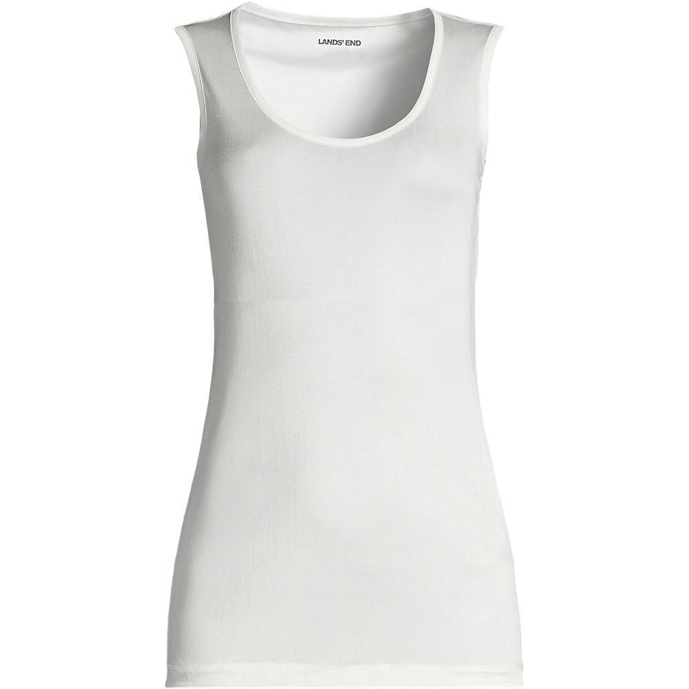Seidentop für Damen in Plus-Größe, Damen, size: plus, Elfenbein, Seide, by Lands' End