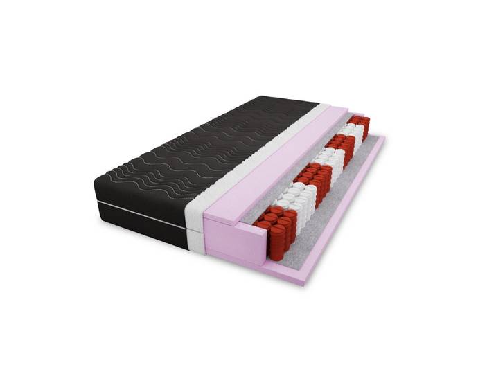 Deine Möbel 24 Taschenfederkernmatratze 7 Zonen 90/200 Schwarz H3, H3, 90x200 cm, Schlafzimmer, Matratzen, Taschenfederkernmatratzen