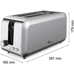 Little Balance Dual Inox, Toaster, Silber