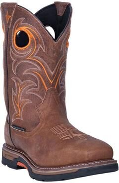 Dan Post Boots Storms Eye Composite Toe (Men's) Work in Rust/Orange, Size 11 W, Leather