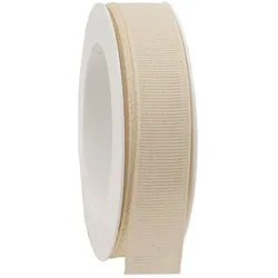 Baumwollband biologisch abbaubar 25mm/20Meter Spring Creme