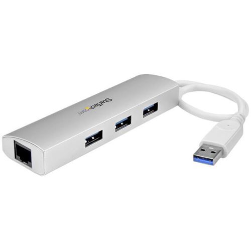 Startech 3PT Portable USB 3.0 HUB + GBE