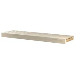 Fertige Langelement Saunabank - Espe / 600 x 2400 mm