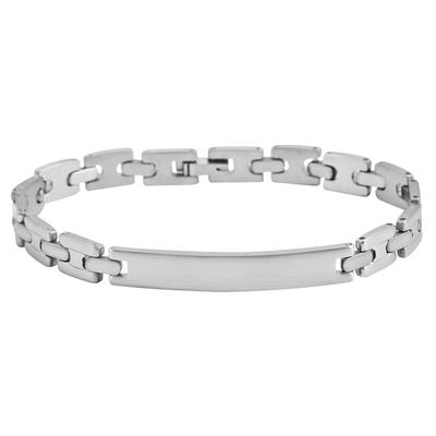 Gliederarmband ADELIA´S "Armband – Gliederarmband aus Edelstahl 19 cm", silber, Armbänder, Damen, 19cm, Edelstahl, Gliederarmband, Perfekt zum Verschenken an besondere Menschen