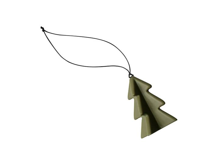DBKD Décoration suspendue Hanging winter tree 7 cm Green