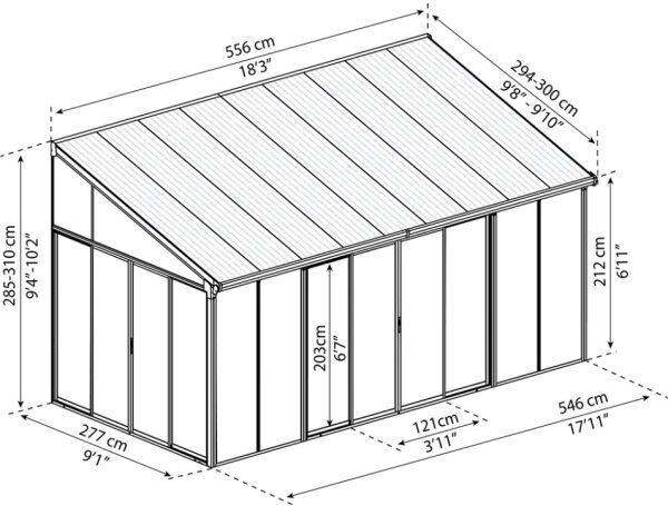 Canopia by Palram Palram - Canopia Sanremo Udestue 3x5,46 M, Hvid