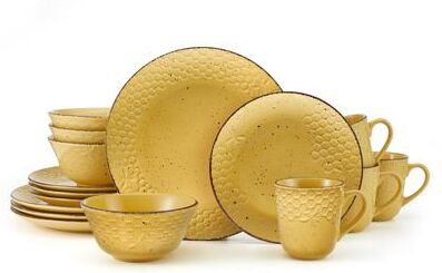 Pfaltzgraff Bumblebee 16-Piece Dinnerware Set, Service for 4 - 16PC