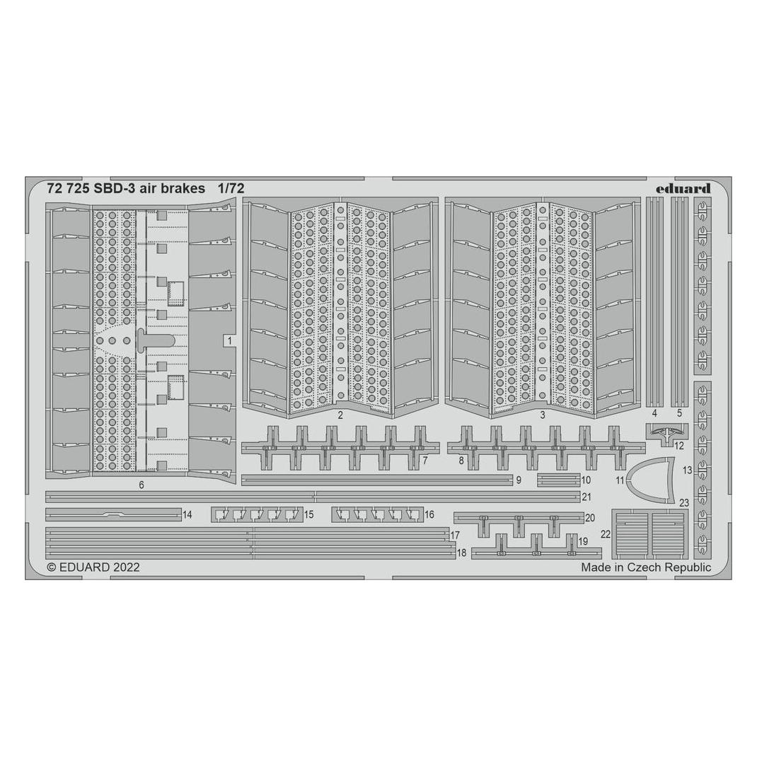 Eduard SBD-3 air brakes for FLYHAWK (72725)