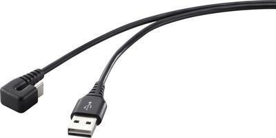 Renkforce USB-kabel USB 2.0 met USB-C connector en USB-A connector, 1,00 meter, zwart, RF-4609276