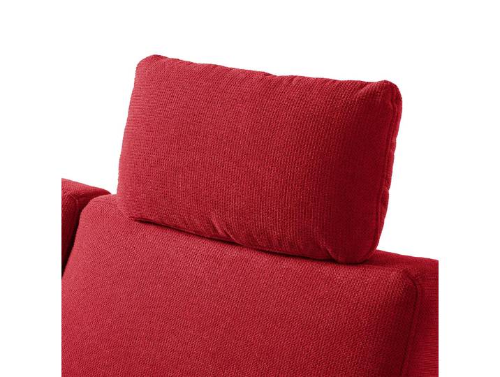 Kopfstütze Tanete Rot/Rot Webstoff 50 x 25 x 12cm Modern