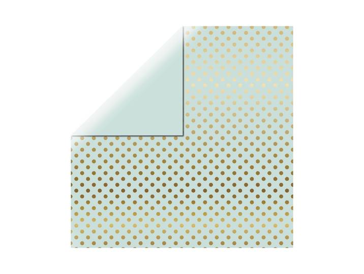 Rayher Scrapbookingpapier Goldfolie Dots 30.5 × 30.5 cm 180 g/m²