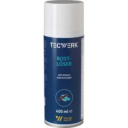 TECWERK Rostlöser 400 ml Spraydose mit hoher Kapillarwirkung mit Pinsel hellgelb