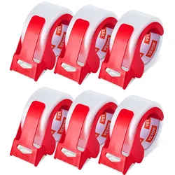 VEVOR Transparentes Packband, 76,2 mm Kern, 6er-Set 47,8 mm x 59,436 m Paketklebeband mit Spender, 0,068 mm Hochleistungs-Klebeband Ideal für Umzüge, Lagerung und Verpackung, Versand und Postversand