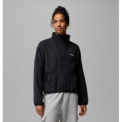 Fleecepullover COLUMBIA "Sequoia Grove II Half Zip Fleece", Damen, Gr. XS (32), schwarz, Fleece, Obermaterial: 100% Polyester, Sweatshirts Fleecepullover, mit Half-Zip, windabweisend, wasserabweisend, atmungsaktiv, aus Fleece