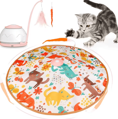 Inspire Curations ATUBAN TurboWand Interactive Motion Cat Toy pink