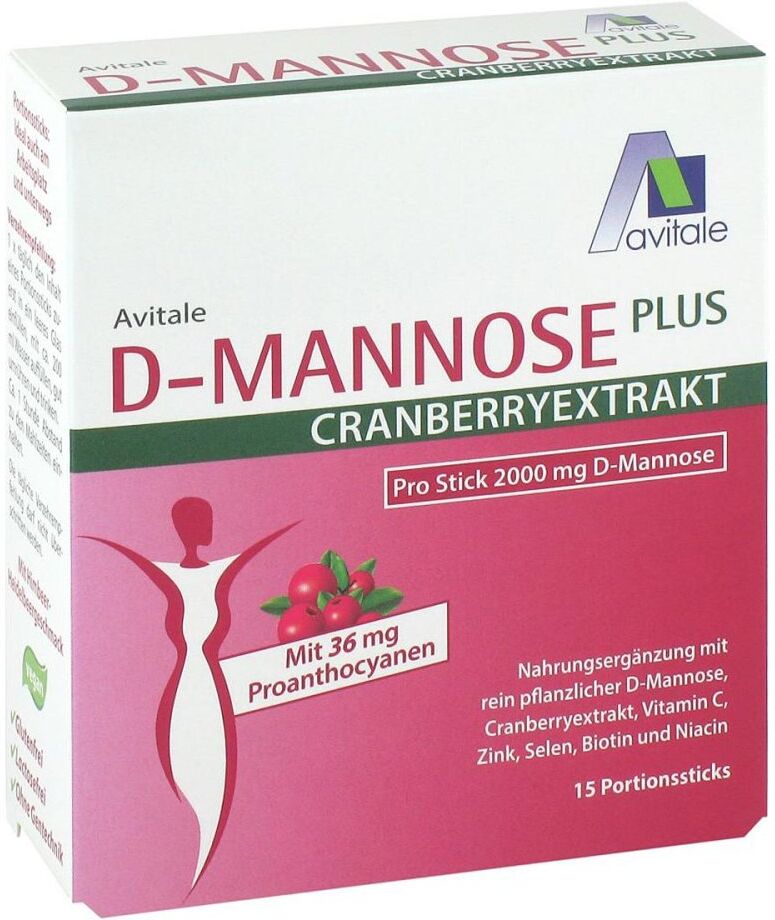 D-Mannose Plus Cranberryextrakt 2000mg Pulver Sticks 15X2.71g