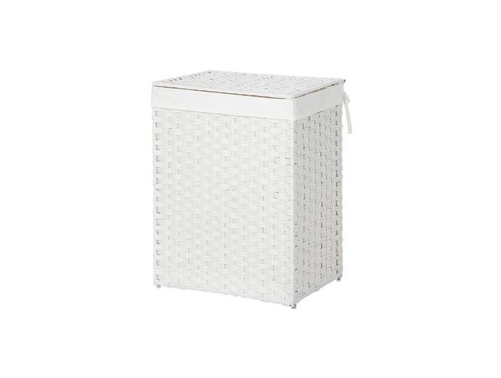 Hansiro Wäschekorb AUS Polyrattan, Weiß, Kunststoff, 33x60x46 cm, Haushalt & Reinigung, Wäschepflege, Wäschekörbe & Wäschetonnen