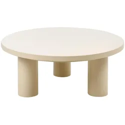 OUTDOOR-COUCHTISCH 80 cm 80 cm Metall Beige Vipiteno