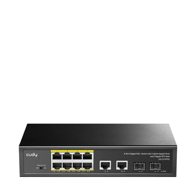 cudy GSwitch 8+2P GS1010PS2 PoE+ SFP