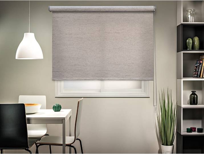 Store enrouleur tamisant gris 165 x 250
