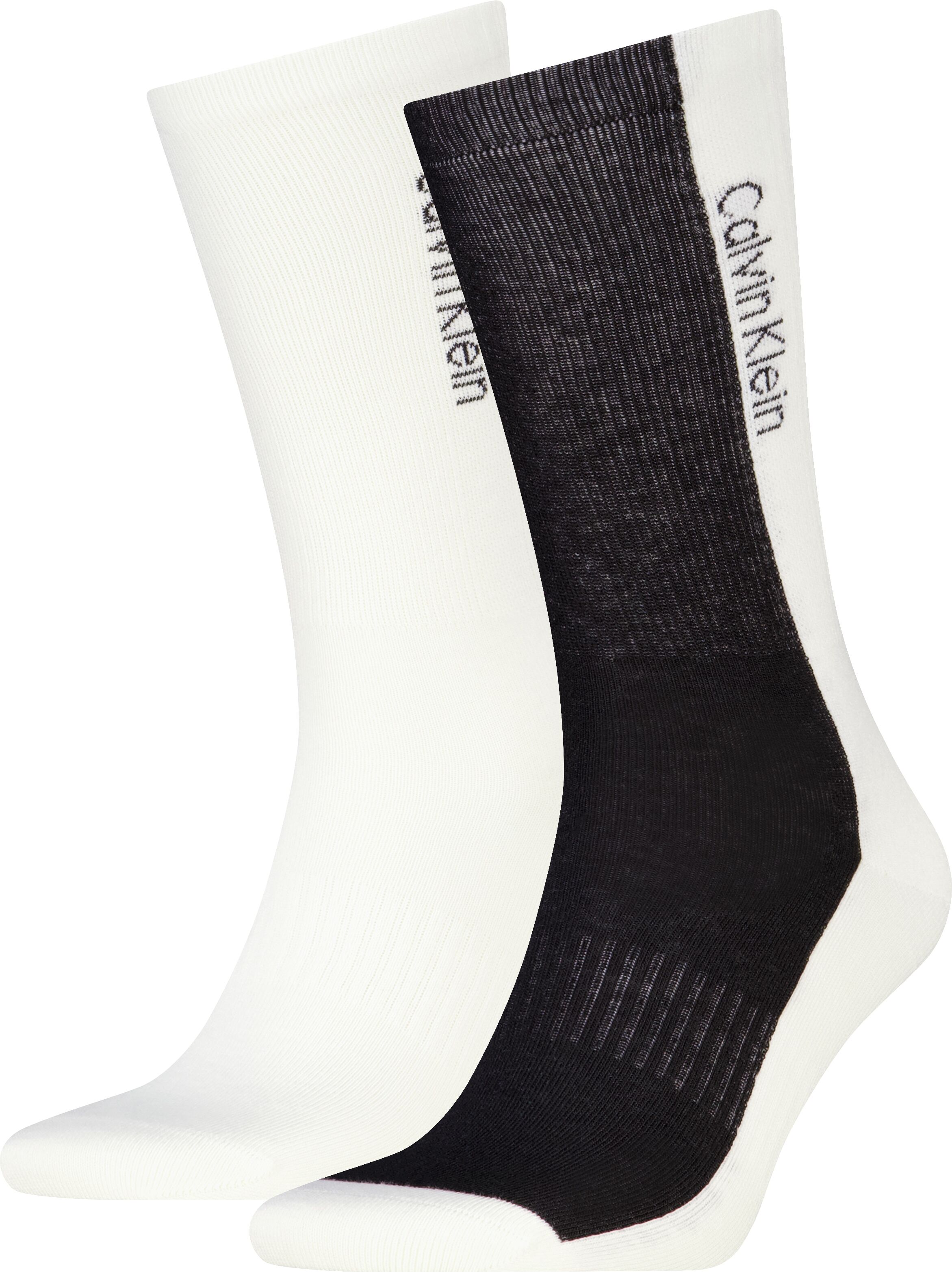 Sportsocken CALVIN KLEIN "CK MEN SOCK SPORT", Herren, schwarz-weiss (schwarz, weiß), Materialmix, normal, Socken Sportsocken, atmungsaktiv, feuchtigkeitsregulierend schwarz, weiß Einheitsgröße