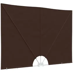 vidaXL Balkon Sichtschutz 200 x 400 cm Polyester Rechtwinklig Braun
