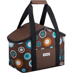 anndora Kühltasche TW-18147-169, braun, faltbar, wasserdicht & auslaufsicher, 20 Liter