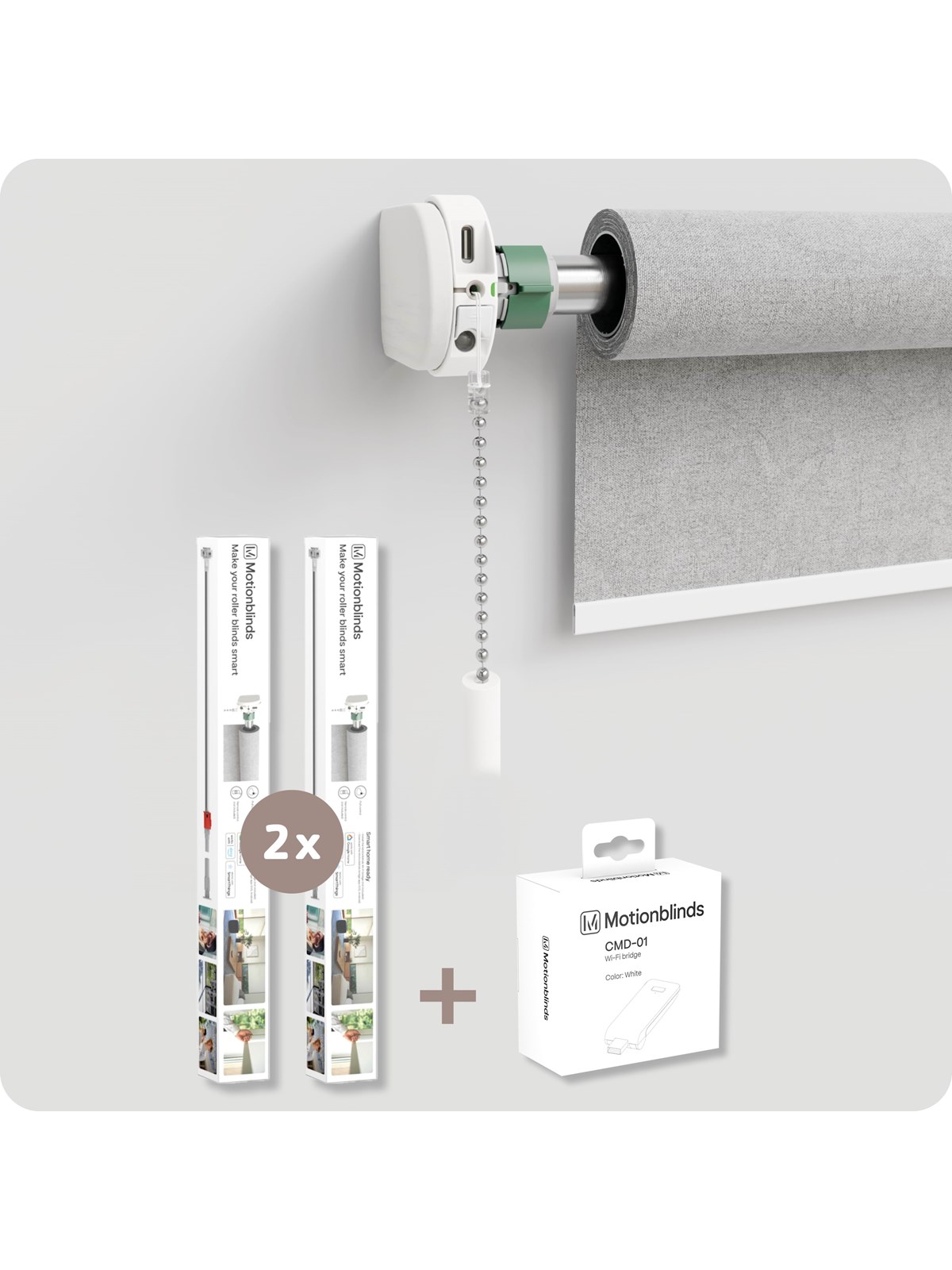 MotionBlinds Motionblinds Upgrade Kit für Rollos 2-pack + bridge