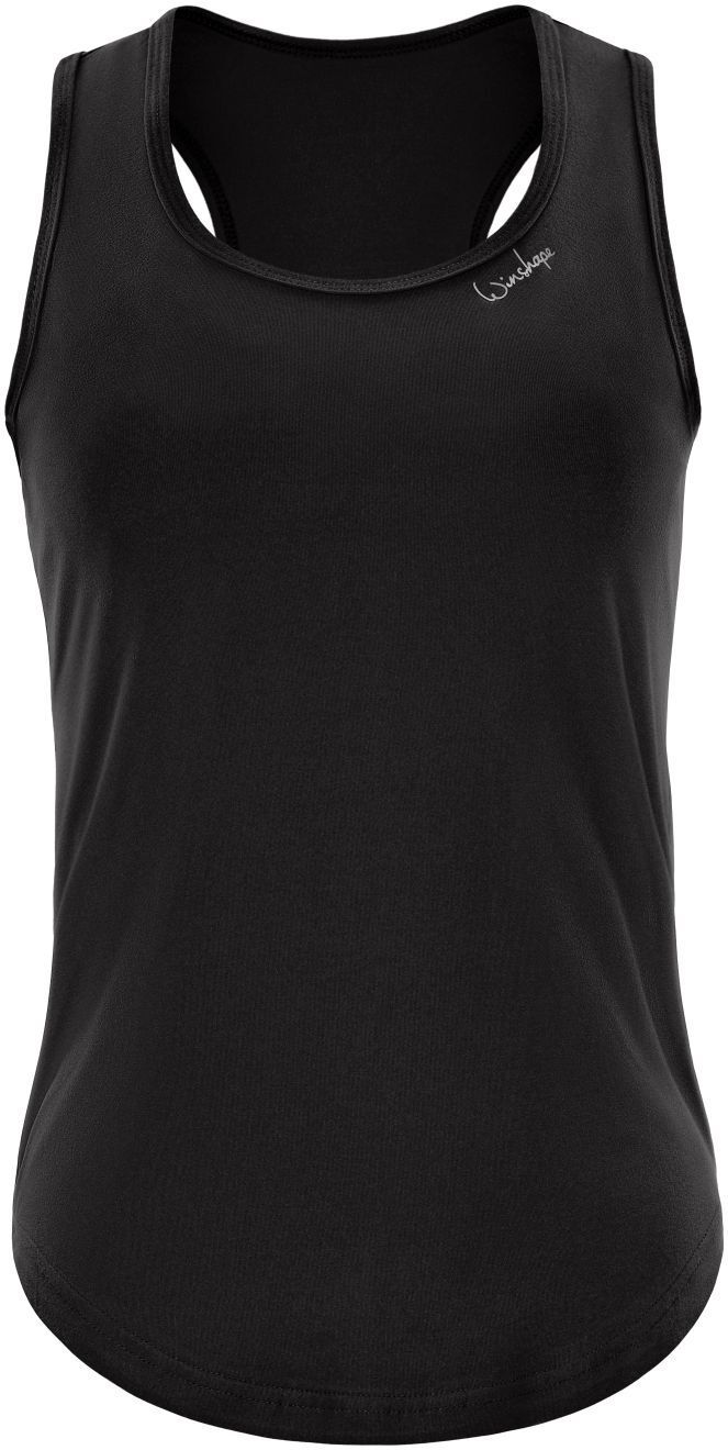 Tanktop WINSHAPE "AET128LS", Damen, Gr. L, schwarz, 85% Polyester, 15% Elasthan, Rückenausschnitt, Tops Tanktop, Functional Soft and Light schwarz L
