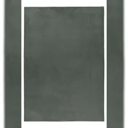 Teppich Flur Einfarbig Pflegeleicht Waschbar Strapazierfähig Wohnzimmer Schlafzimmer Grün 60x110 cm – NECKAR von Kadima Design