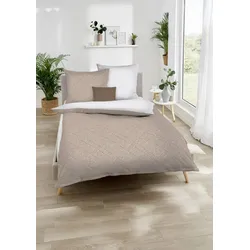 kaeppel Bettwäsche Satin Athletics mandel 155x220 cm + 80x80 cm
