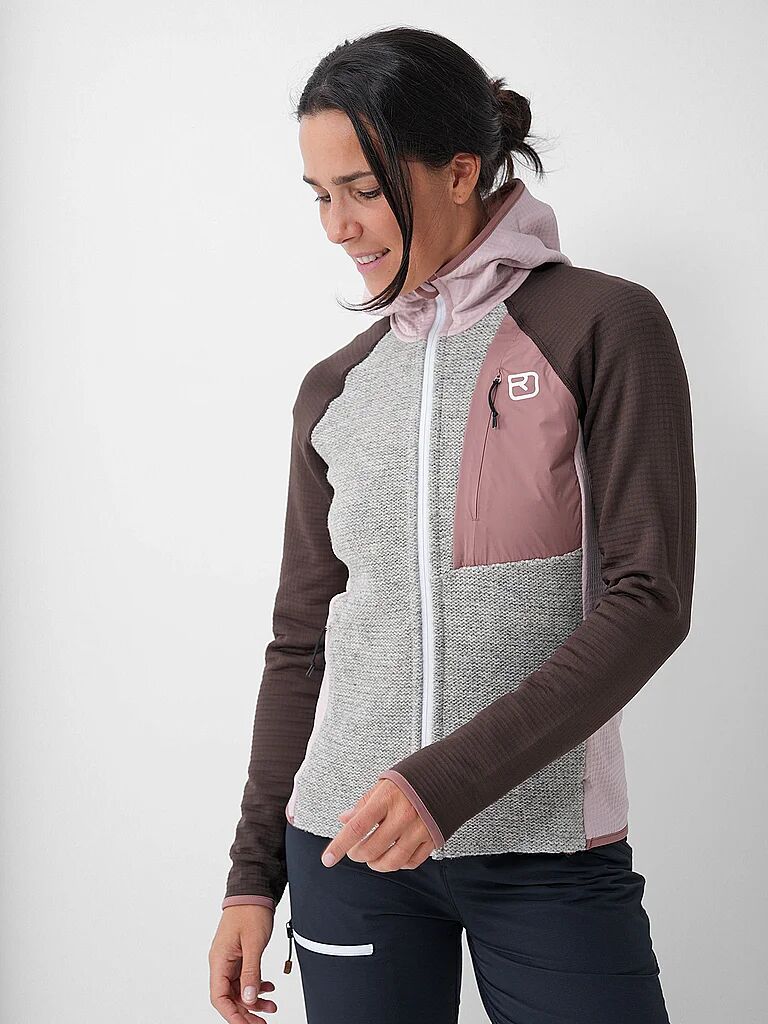 ORTOVOX Damen Fleecejacke Classic Knit Hoodie rosa   XS W