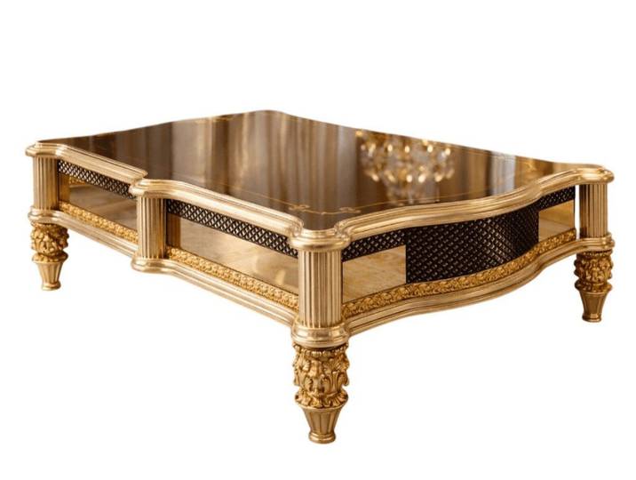 JVmoebel Couchtisch Eleganter Couchtisch im klassischen Stil mit robustem Holzgestell.