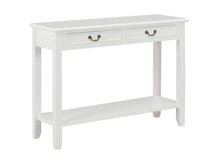 vidaXL Consoletafel, wit, 110 x 35 x 80 cm, hout