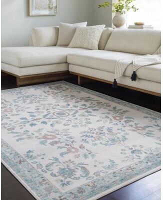 Livabliss Lavable Classic Medallion Machine Washable Area Rug