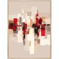 EUROART Wandbild 90 x 120 cm Energetic III Kunststoff Beige