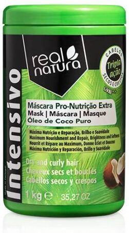 Real Natura Máscara Sem Sal Pro-Nutrição Extra Coco 1kg