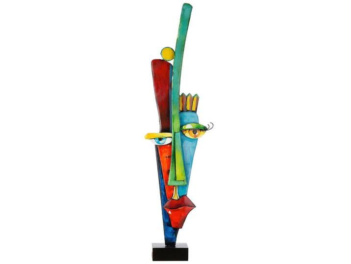 Skulptur Alta fronte, Mehrfarbig, Metall, 28x101 cm, Dekoration, Dekofiguren & Skulpturen, Skulpturen