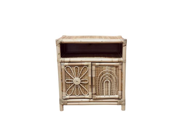 Mini cabinet en rotin