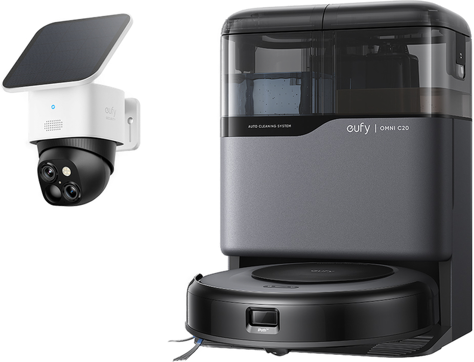 eufy Robot aspirateur Omni C20 + SoloCam S340 Noir