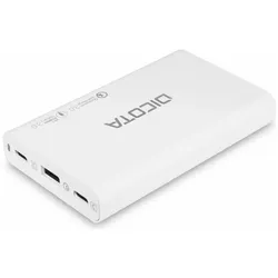 Dicota Desktop 3-Port Charger (65W) white (65 W, 3 Ports), USB Ladegerät, Weiss