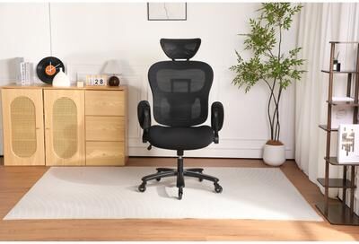 Kodotan sofa 500LBS Big and Tall Office Chair with Adjustable Backrest Height & Headrest Angle & Adaptive Lumbar Lupport, 2D Flip-Up Arms