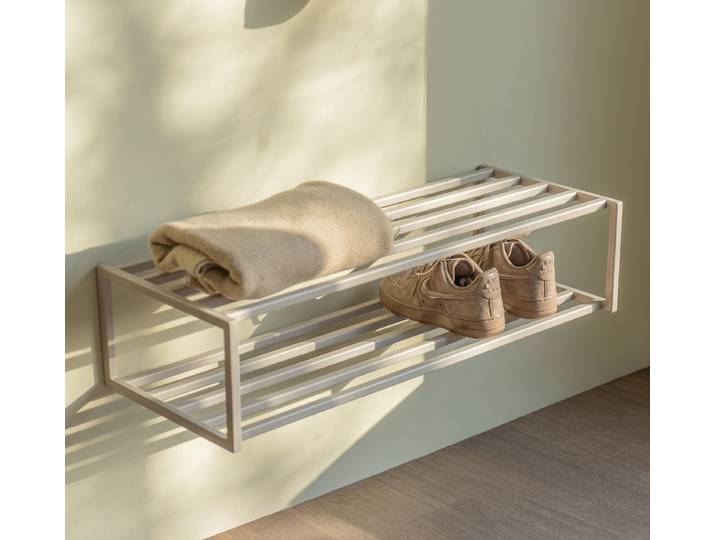 Hänge-Schuhregal School 78cm Beige/Kaschmir