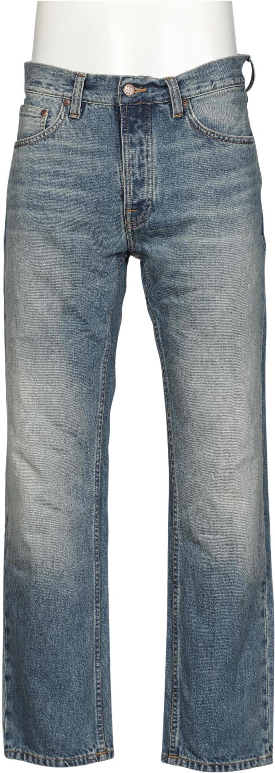 Nudie Jeans Herren Jeans, Blau, Gr. W30, Baumwolle - Second Hand