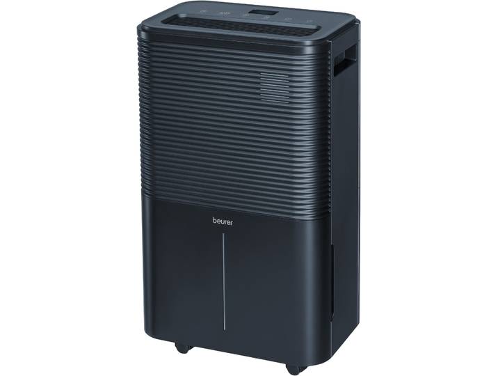 Luftentfeuchter BEURER LE 250, Entfeuchtung bis zu 20 Liter pro Tag, mit 4 l Wassertank , schwarz, B:35cm H:58cm T:23,5cm, Luftentfeuchter, Luftentfeuchter, Für große Räume bis 60m² geeignet, zwei Lüfterstufen, Timerfunktion