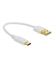 Delock USB Ladekabel Typ-A zu Type-C 15 cm Digital/Daten 0,15 m (85355)