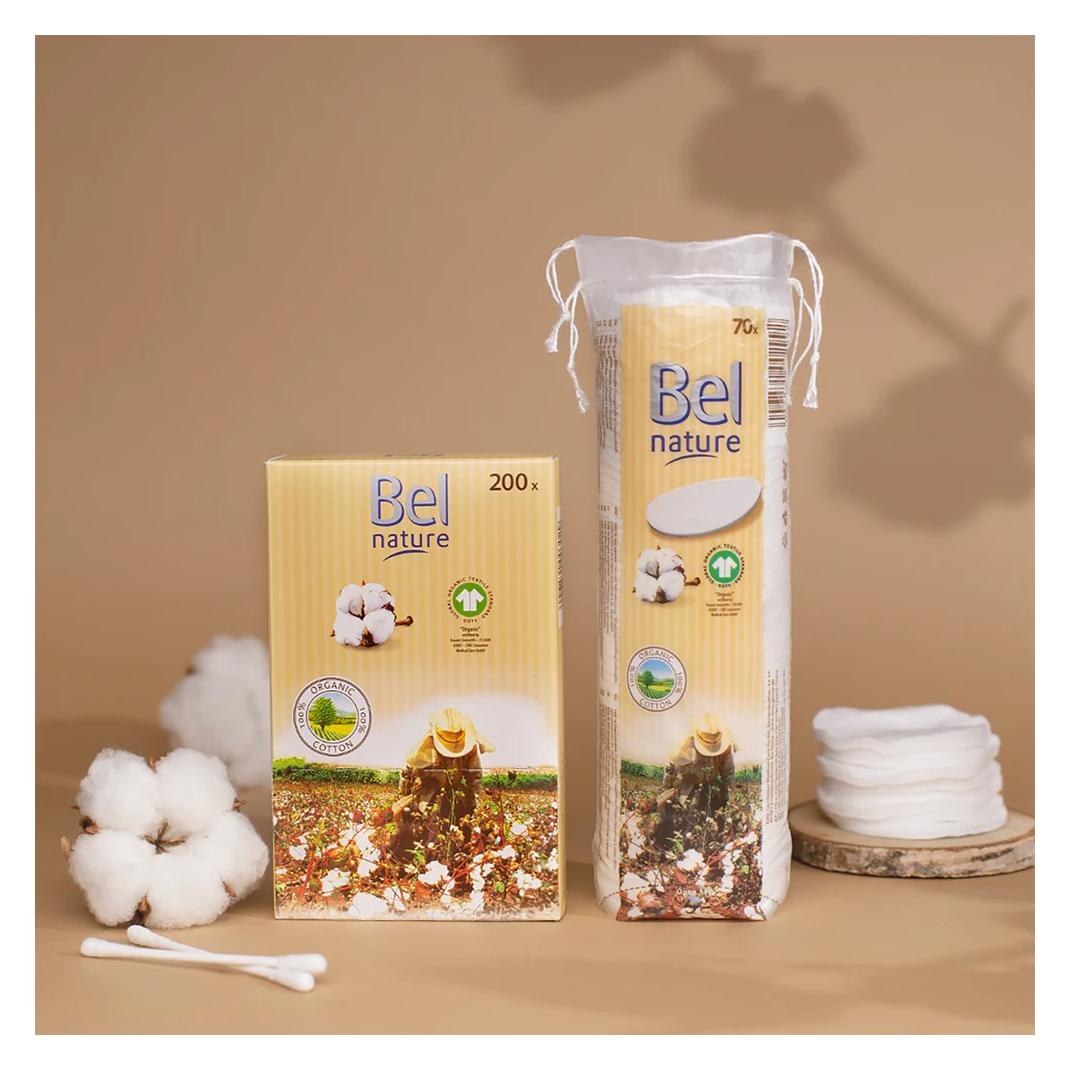 Bel Cosmetic NATURE ECOCERT bastoncillos cartón algodón orgánico 200 pz (4046871003029)