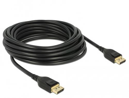 Delock DisplayPort Anschlusskabel DisplayPort Stecker 1m Schwarz 85658 vergoldete Steckkontakte, verdrillt, dreifach geschirmt