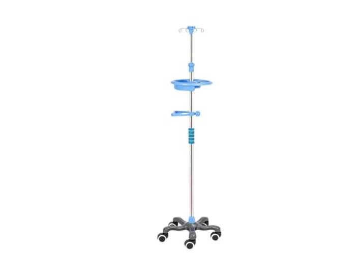 infusionsständer Tragbarer Infusionsständer mit Rollen und 4 Haken Medizinischer IV-Beutelständer, höhenverstellbar, for Krankenhauskliniken